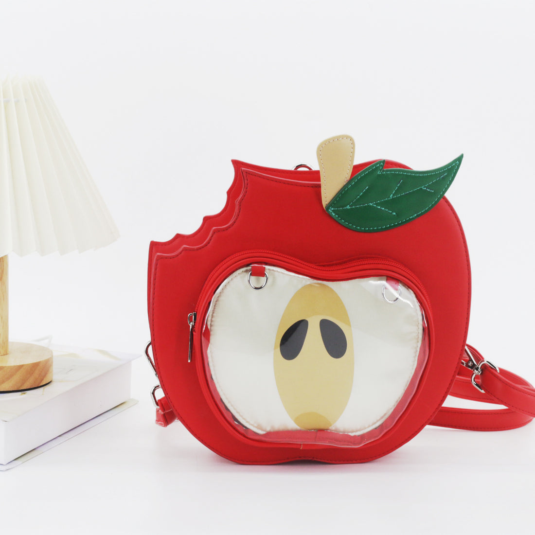 Trendy Apple-themed Pain Bag For Students Daily Commutes